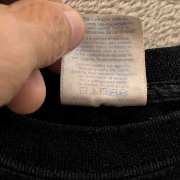 Gildan Men T-Shirt Large Short Sleeve Dry Blend GoDaddy Graphic Black Tee Casual - Picture 9 of 11